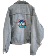Vtg Hard Rock Cafe Atlantic City Save The Planet Denim Jean Jacket XXL - €86,24 EUR