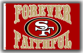 San Francisco 49ers Forever Faithful Football Team Flag 90x150cm 3x5ft B... - £11.92 GBP