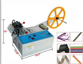 TECHTONGDA Hot/Cold Auto Tape Cutting Machine Leather Ribbon Belt Cutter 220V US - £546.83 GBP