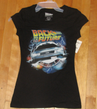 Juniors Back To The Future T-Shirt Black w/Delorean Size S (3-5) New Wit... - £11.62 GBP