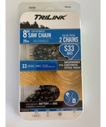 Trilink 2 Pack 8&quot; Low Kickback Saw Chain S33 .043 33 Drive Links 14333X2... - £6.22 GBP