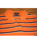 Ralph Lauren Polo Boys Shirt Size L (14-16) Cotton Orange Shirt - $15.00