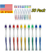 Lot 50 Toothbrushes *WHOLESALE* Standard Classic 7&quot; Inch Toothbrush - €12,88 EUR