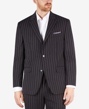 Sean John Msalisbury Men&#39;s Classic-Fit Stripe Suit Separate Jacket Black... - £58.12 GBP