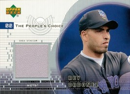 2002 Upper Deck Peoples Choice Game Jersey Rey Ordonez RO Mets - £3.81 GBP