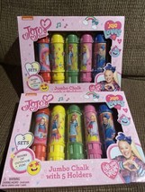 JoJo Siwa Jumbo Chalk Set with Holder 5 X2 Pieces for Fun and Colorful S... - $26.73