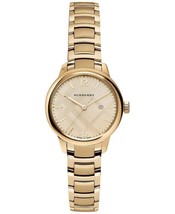 Burberry BU10109 Women&#39;s Swiss Gold-Tone Bracelet Watch - £556.26 GBP