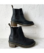 Dr. Martens Cadence Heeled Chelsea Boots Black Leather Slip-On - Women&#39;s... - $145.82 CAD
