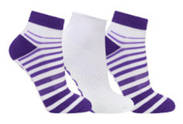 2023 Surprizeshop 3 Pairs of Ladies Trainer Golf Socks. Aqua Pink Purple - £10.99 GBP