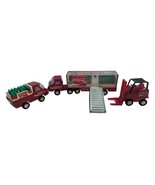 Vintage Buddy L Coca Cola Hauler Delivery Truck Bottles Forklift & Ramp  - $39.99
