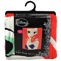 Disney Little Mermaid Giant Soft & Cuddly Throw 48 x 60 Inches 100% Soft Fleece - $12.19