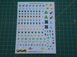 warhammer 40K chaos space marine 2 large transfer sheet OOP - $7.35