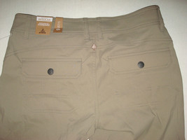 New NWT Womens Prana Pants Halle 6 Dark Khaki Tan Zip Pockets UPF 50 Convertible - £103.41 GBP