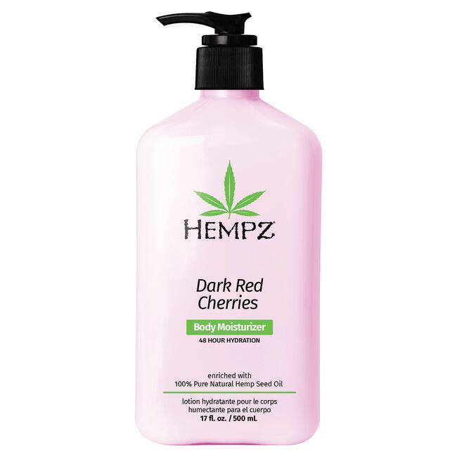 Hempz Dark Red Cherries Herbal Body Moisturizer 17oz