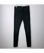 Gianni Kavanagh Womens XS Black Skinny Distressed Jeans - £14.21 GBP
