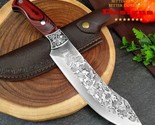 Handmade Butcher Knife Chef Kitchen Cooking BBQ Camping Tool High Carbon... - $21.09
