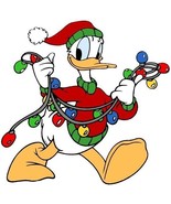 Donald Duck with Holiday Lights Metal Cutting Die Card Making Scrapbook Lights - $12.00