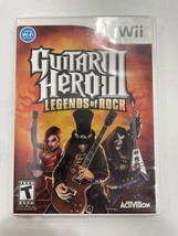 Guitar Hero III 3: Legends of Rock (Nintendo Wii, 2007) Complete W/ Manual - £11.40 GBP