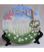 Yankee Candle Jar Candle Plate Laundry Day Spring Summer Clothes Line Scene - $10.69