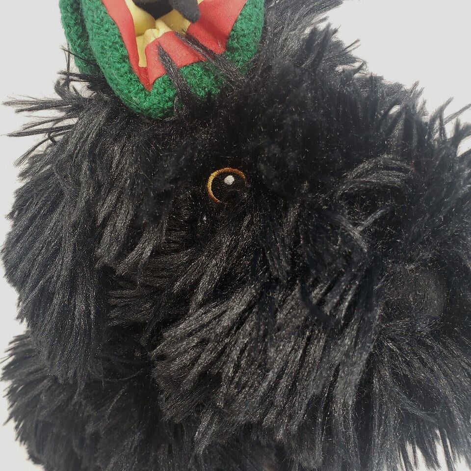 DISNEY STORE RASTA DOG SANTA PAWS BLACK PUPPY CHRISTMAS STUFFED ANIMAL PLUSH Item image 3