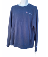 Vintage Champion Spellout Logo Crewneck Long Sleeve T Shirt Mens Large B... - £23.70 GBP