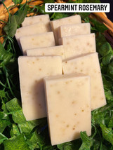 melscential Brand Body Soap-4.8oz bar-Spearmint Rosemary-Hand Made-Cold Process - £7.09 GBP