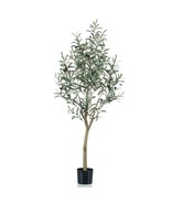 Emerald Artificial Olive Tree 140 cm in Plastic Pot - £117.88 GBP