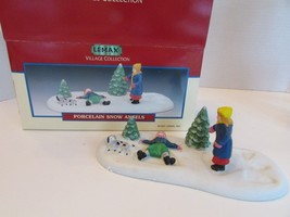 Lemax 73221 Porcelain Snow Angels Children playing in Snow Accessory Trees - $13.90