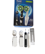 Oral-B Pro 1000 Rechargeable Electric Toothbrush White &amp; Black Twin Pack... - $35.52
