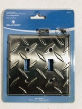 BRAINERD Wall Switch Plate Cover  Diamond Plate Two Pole 662711 - £7.38 GBP