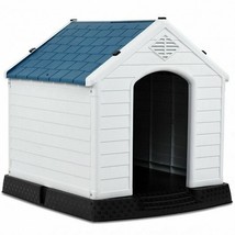 Plastic Waterproof Ventilate Pet Puppy House - Color: Blue - Size: M - £121.49 GBP