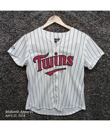 Majestic Minnesota Twins Baseball Jersey Adult Medium White MLB - £18.17 GBP