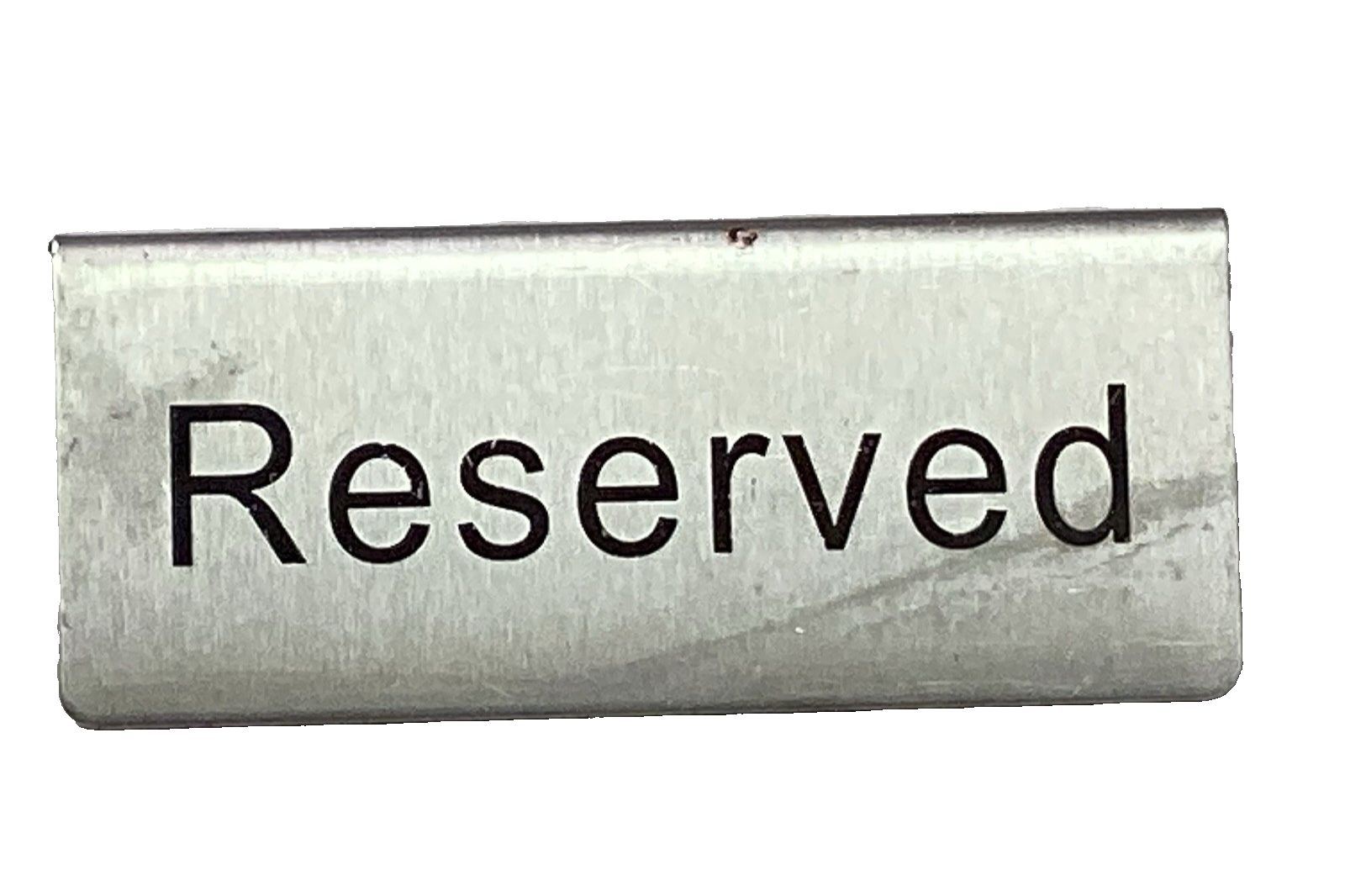 Winco RVS-4 Reserved Block Metal Sign Table Tent Cafe Restaurant 4.75&quot; S... - $12.16