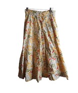 Vintage Circle Skirt Sz S Handmade Floral dragonflies Ants button front ... - $374.50 MXN