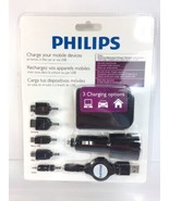 Philips Multi Brand All Purpose Charger Kit Car Wall Usb SJA2184H - $35.54 MXN