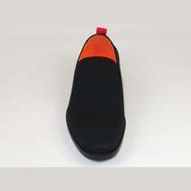 Men Tayno Dressy Casual Knit Fabric Comfortable Slip on Loafer #ALPHA F Black image 3