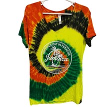 Jamaica T Shirt Tie Dye Another Day in Paradise Adult Size XXL Boho Hippie - £17.41 GBP