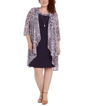 New Rm Richards Purple Floral Career Jacket Dress Size 20 W Women $122 - £64.57 GBP