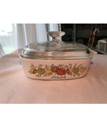 Corningware Spice of Life A1-B 1 Liter Casserole with Lid Gently Used - £17.71 GBP