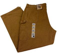 Carhartt Loose Original Fit Washed Duck Work Dungaree B11 BRN Size 44X32 NEW - £29.05 GBP