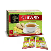 GINFRESH Instant Ginger Powder Original Extract Herbal Drink Thai Tea 7 Sachet - £28.10 GBP