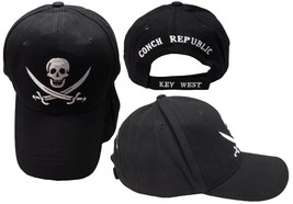 Black Calico Jack Rackham Conch Republic Key West Pirate Baseball Cap Hat - £18.57 GBP