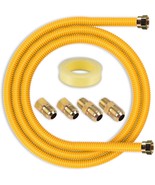 Kinchoix 36&#39;&#39; Gas Line Connector Kit 1&quot; OD 3/4&quot; ID 3/4&quot; FIP 3/4&quot; MIP - £30.06 GBP