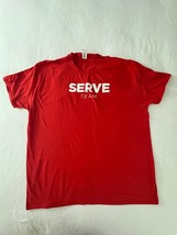 Gildan Softstyle Ring Spun SERVE TEAM Men's Red T-Shirt Short Sleeve Size 2XL image 6