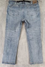 Duluth Jeans Mens 42 x 32 Blue Denim Relaxed Fit Ballroom Double Flex Pants - £44.25 GBP