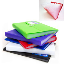 13 Pocket Folder Poly File Expanding Document Accordion Organizer Divide... - £22.97 GBP