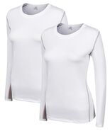 WANAYOU Women&#39;s Compression Shirt Long Sleeve Dry Fit White 2 Pack Size L - €5,07 EUR