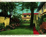 Patio of Santa Maria Inn Santa Maria California CA 1920s WB Postcard UNP  - $3.91