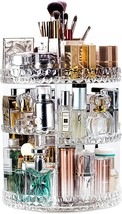 Dreamgenius Makeup Organizer, Clear Acrylic, 360-Degree Rotating, And Jewelry. - £31.65 GBP