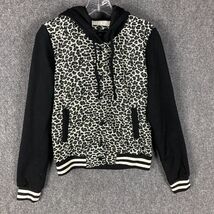 Iris Hoodie Women&#39;s Medium Snap 100% Polyester Fleece NWT Cheetah Print M - €16,30 EUR